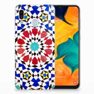 Samsung Galaxy A30 TPU Siliconen Hoesje Mozaïek