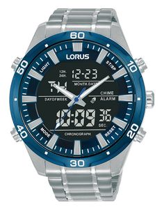 Lorus RW647AX9 Horloge Analoog-Digitaal staal 46 mm