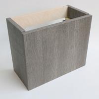 Toiletmeubel INK Versus Fontein Onderkast 36x18x30cm HPL Relief Grijs Greeploos