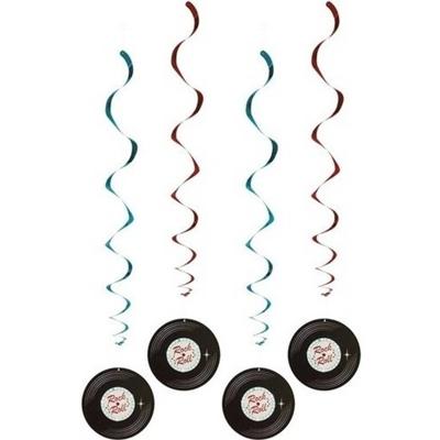 4x Rock And Roll Rotorspiralen 85cm - Hangdecoratie 4x Rock And Roll Rotorspiralen 85cm - Hangdecoratie