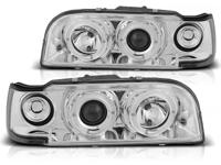 Tuning-Tec Koplampen dual halo rims VOLVO 850 92-12 96 ANGEL EYES CHROOM