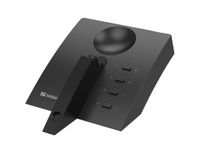 Sandberg 126-25 hoofdtelefoon/headset Draadloos oorhaak Kantoor/callcenter Bluetooth Oplaadhouder Zwart, Grijs - thumbnail