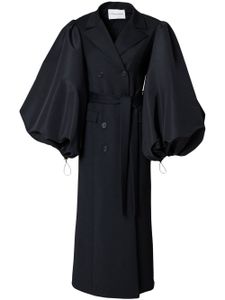 Carolina Herrera manteau croisé à manches oversize - Noir