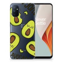 OnePlus Nord N100 Telefoonhoesje met Naam Avocado Singing - thumbnail