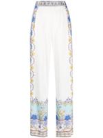 Hale Bob Broek met bloemenprint - Wit