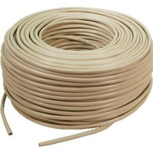 LogiLink CPV0033 netwerkkabel cat6 unshielded beige spoel 100m