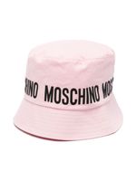 Moschino Kids t-shirt à logo texturé - Rose