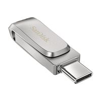 SanDisk Ultra Dual Drive Luxe USB flash drive 1 TB USB Type-A / USB Type-C 3.2 Gen 1 (3.1 Gen 1) Roestvrijstaal - thumbnail