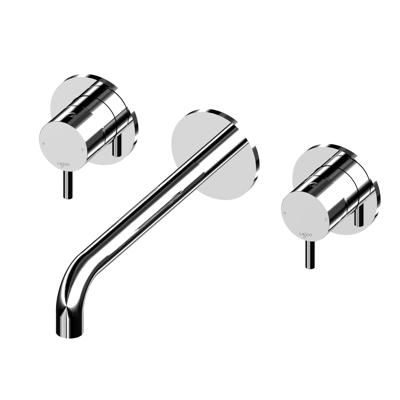 Inbouw Wastafelmengkraan Lagoo Garda met Uitloop 2 Greeps 19 cm Messing Chroom Inbouw Wastafelmengkraan Lagoo Garda met Uitloop 2 Greeps 19 cm Messing Chroom