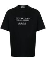 Undercover t-shirt en coton à slogan imprimé - Noir - thumbnail