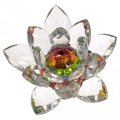 Gekleurde Kristal Lotus van Glas uit China Gekleurde Kristal Lotus van Glas uit China