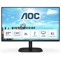 AOC 27B2H LCD-monitor Energielabel E (A - G) 68.6 cm (27 inch) 1920 x 1080 Pixel 16:9 7 ms Hoofdtelefoonaansluiting IPS LED - thumbnail