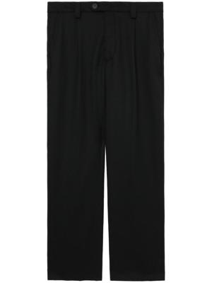 mfpen Straight broek met geplooid detail - Zwart