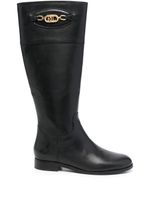 Lauren Ralph Lauren bottes Breana en cuir - Noir