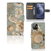 Hoesje voor iPhone 12 | 12 Pro (6.1") Vintage Bird Flowers - thumbnail