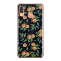 Samsung Galaxy A40 siliconen hoesje - Orange lemonade