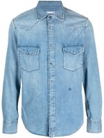 Jacob Cohën chemise en jean à logo brodé - Bleu