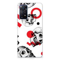 Silicone Back Case Xiaomi Redmi Note 11 Pro 5G Skull Red - thumbnail