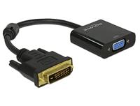 DELOCK 65658 adapterkabel DVI 24+1 stekker > VGA-aansluiting zwart