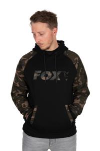 Fox Black / Camo Raglan Hoodie Small