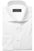 John Miller Tailored Fit Overhemd wit, Effen