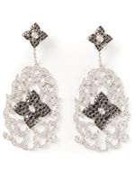 Elise Dray boucles d'oreilles en or blanc 18ct pavé de diamants - Métallisé - thumbnail