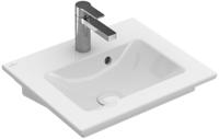 Villeroy & Boch Venticello fontein 50x42 cm met 1 kraangat met overloop, wit alpin