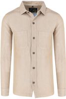 Marvelis Casual Modern Fit Overshirt natuurlijk, Effen