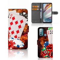 Motorola Moto G60 Wallet Case met Pasjes Casino