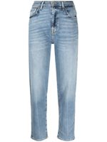 7 For All Mankind jean cigarette à patch logo - Bleu