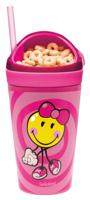 Smiley 2.0 Junior Meisjes Beker Snack & Drink 400 ml