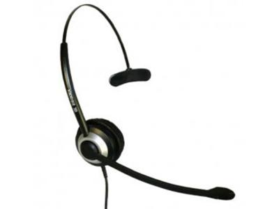 Imtradex BasicLine TM DEX-QD On Ear headset Telefoon Kabel Zwart