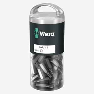 Wera 867/1 Z TORX® DIY 100 SiS 867/1 Z (100xTX30/25) DIY Box TORX-Bits Torx-bit T 30 Gereedschapsstaal Gelegeerd, Taai D 6.3 100 stuk(s)