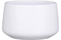 Edelman Amber plantenpot, rond, wit mat - H 13,5 x D 14 cm