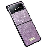 Sulada Celebrity Series Samsung Galaxy Z Flip4 Hybride Hoesje - Paars - thumbnail