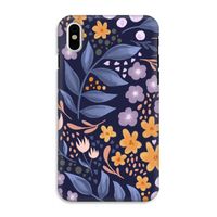 Flowers with blue leaves: iPhone X Tough Case - thumbnail