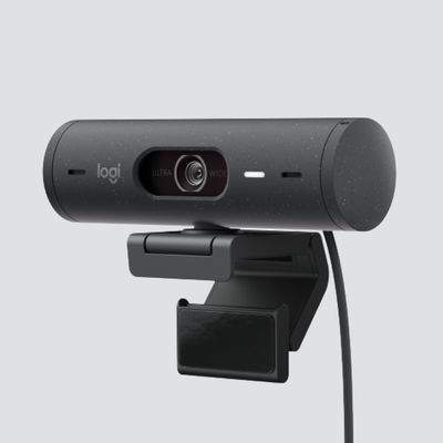 Logitech Brio 500 Full HD-webcam Klemhouder, Stereomicrofoon, Geïntegreerd afdekpaneel