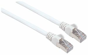 Intellinet 741378 RJ45 Netwerkkabel, patchkabel CAT 6a (losse kabel CAT 7) S/FTP 1.50 m Wit Halogeenvrij 1 stuk(s)