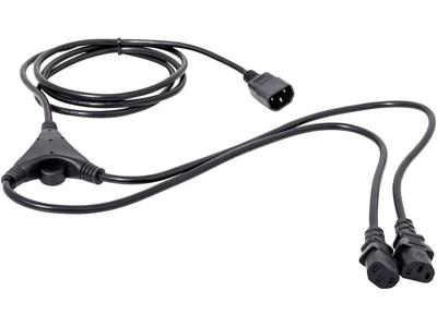 HAWA 1008272 Apparaat (koud) Y-kabel Zwart 2.35 m