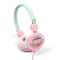 thumbsUp! koptelefoon Pusheen meisjes 3,5 mm roze/mint