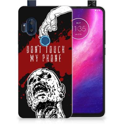Motorola One Hyper Silicone-hoesje Zombie Blood Motorola One Hyper Silicone-hoesje Zombie Blood