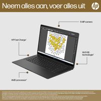 HP ENVY x360 15-fh0000nd AMD Ryzen™ 7 7730U Hybride (2-in-1) 39,6 cm (15.6") Touchscreen Full HD 16 GB LPDDR4x-SDRAM 512 GB SSD Wi-Fi 6E (802.11ax) Windows 11 Home Zwart - thumbnail