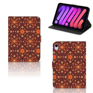 iPad Mini 6 (2021) Tablet Hoes Batik Brown