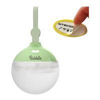 NITECORE Bubble Camping LED-lantaarn, 100 lumen heldere draagbare lichtgewicht stijlvolle tentlamp orkaan stroomuitval buiten noodlicht met Nitecore sticker (groen)