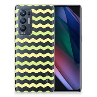 OPPO Find X3 Neo TPU bumper Waves Yellow - thumbnail