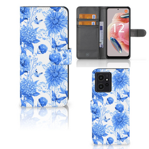 Hoesje voor Xiaomi Redmi Note 12 4G Flowers Blue