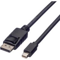 ROLINE DisplayPort kabel, DP M - Mini DP M, zwart, 5 m - thumbnail