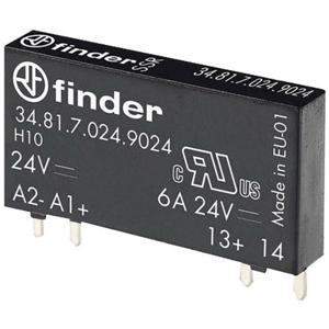 Finder Halfgeleiderrelais 34.81.7.060.9024 Schakelspanning (max.): 33 V/DC Direct schakelend 1 stuk(s)