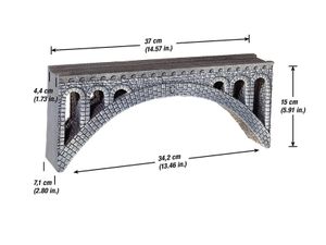 NOCH 58670 H0 Rhône-viaduct 1 spoor Universeel (l x b x h) 370 x 44 x 150 mm