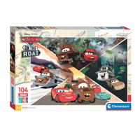 Clementoni Legpuzzel Super Color Maxi Cars, 104st. - thumbnail